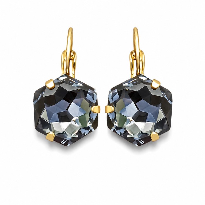 Earrings “Fantasy” (Silver Night) embellished with Crystals by Swarovski®