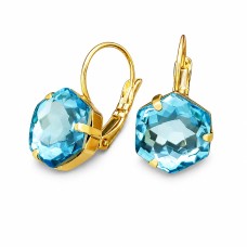 Auskarai moterims Diamond Sky „Fantasy (Aquamarine)“ su Swarovski kristalais