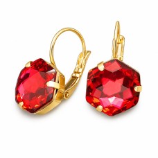 Auskarai moterims Diamond Sky „Fantasy (Scarlet)“ su Swarovski kristalais