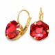 Серьги «Фантазия (Scarlet)» с кристаллами Swarovski®