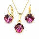 Papuošalų rinkinys moterims „Mystic (Amethyst)“ su Swarovski® kristalais