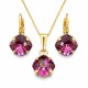 Papuošalų rinkinys moterims „Mystic (Amethyst)“ su Swarovski® kristalais