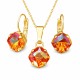 Комплект «Мистика (Astral Pink)» с кристаллами Swarovski®