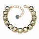 Браслет "Империум (Metallic Light Gold)" с кристаллами Swarovski®