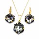 Jewelry Set “Fantasy” (Silver Night) embellished with Crystals by Swarovski®