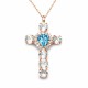 Pendant “For You” (Aquamarine) embellished with Crystals by Swarovski®