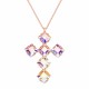 Pendant “Uni (Aurora Borealis)” created with Crystals by Swarovski®
