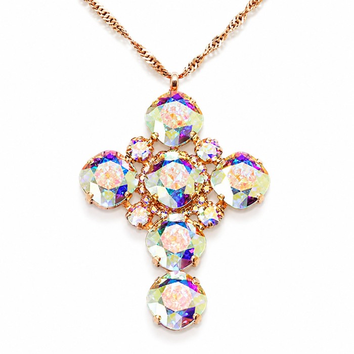 Pendant “Glamour (Aurora Borealis)” created with Crystals by Swarovski®