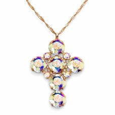 Pakabukas „Glamour (Aurora Borealis)“ su Swarovski® kristalais
