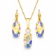 Papuošalų rinkinys moterims „Enigma (Aurora Borealis)“ su Swarovski® kristalais