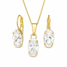 Papuošalų rinkinys moterims „Enigma“ su Swarovski® kristalais