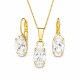 Papuošalų rinkinys moterims „Enigma“ su Swarovski® kristalais