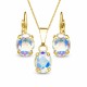 Papuošalų rinkinys moterims DiamondSky „Mystic II (Aurora Borealis)“ su Swarovski kristalais
