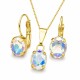 Papuošalų rinkinys moterims DiamondSky „Mystic II (Aurora Borealis)“ su Swarovski kristalais