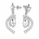 Earrings “J’Adore V” created with Crystals by Swarovski®