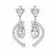 Earrings “J’Adore V” created with Crystals by Swarovski®