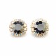 Серьги «Великолепие (Jet Hematite)» с кристаллами Preciosa®