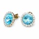 Auskarai „Clarice X (Aqua Bohemica)“ su Preciosa® kristalais