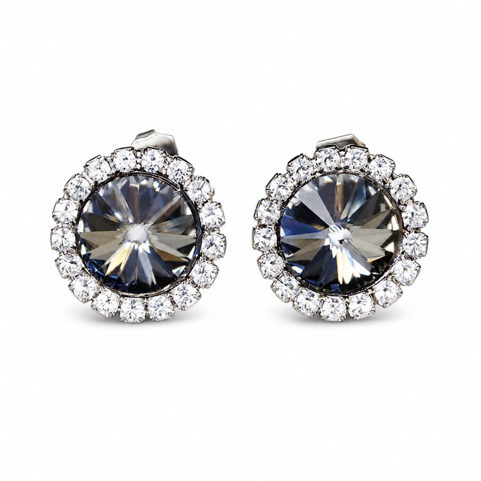 Earrings “Clarice X (Nightfall)” created with Preciosa® crystals