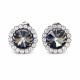 Earrings “Clarice X (Nightfall)” created with Preciosa® crystals