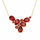 “Fillory Magic (Light Siam)” pendant with Preciosa® crystals