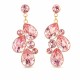 Auskarai moterims DiamondSky „Fillory Magic (Light Rose)“ su Preciosa® kristalais