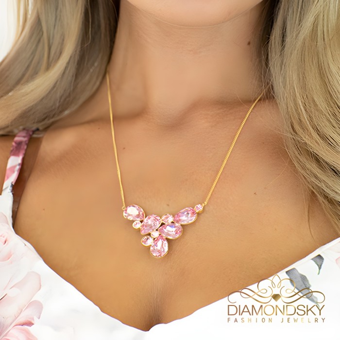 Pakabukas „Fillory Magic (Light Rose)“ su Preciosa® kristalais