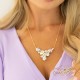 Papuošalų rinkinys moterims DiamondSky „Fillory Magic (Aurora Borealis)“ su Preciosa® kristalais