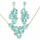 Papuošalų rinkinys moterims „Fillory Magic (Aqua Bohemica)“ su Preciosa® kristalais