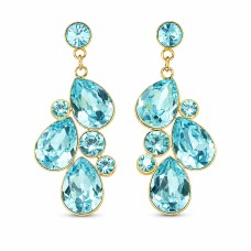 Earrings “Fillory Magic (Aqua Bohemica)” with Preciosa® crystals
