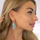 Earrings “Fillory Magic (Aqua Bohemica)” with Preciosa® crystals