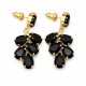 Earrings “Amber II (Jet)” created with Preciosa® crystals