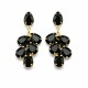 Earrings “Amber II (Jet)” created with Preciosa® crystals