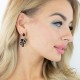 Earrings “Amber II (Jet)” created with Preciosa® crystals