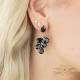 Earrings “Amber II (Jet)” created with Preciosa® crystals