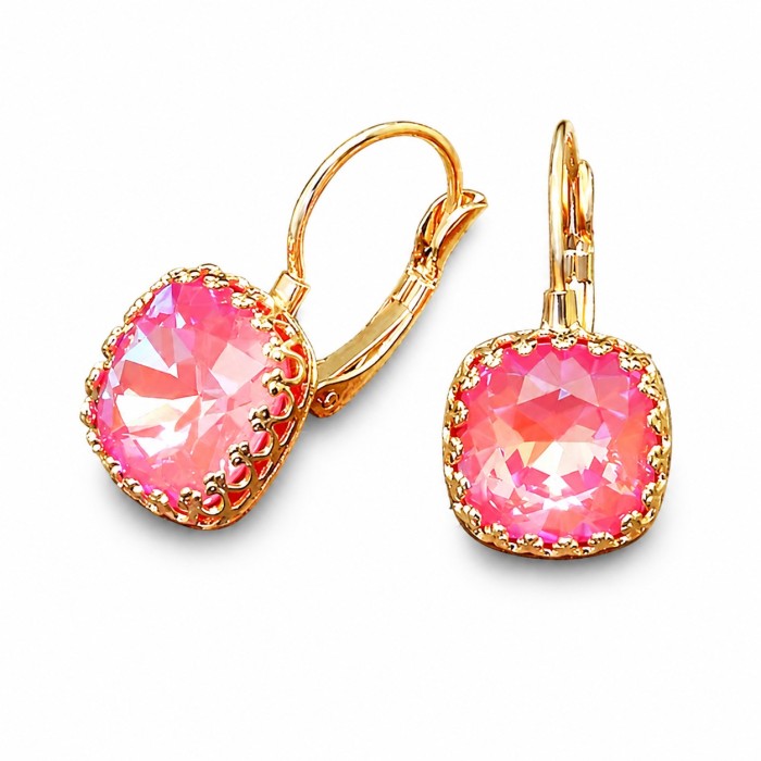 Jewelry Set “Vintage V (Lotus Pink DeLite)” created with Crystals by Swarovski®
