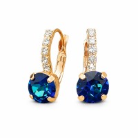 Earrings “Glory IV” (Bermuda Blue) created with Crystals by Swarovski®