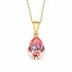 925 Sterling Silver Pendant “Crystal Drop (Light Rose)” created with Preciosa® crystals