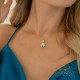 Sidabrinis pakabukas „Crystal Drop (Aqua Bohemica)“ su Preciosa® kristalais