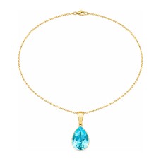 Sidabrinis pakabukas „Crystal Drop (Aqua Bohemica)“ su Preciosa® kristalais