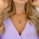 925 Sterling Silver pendant “Crystal Drop (Tanzanite)” with Preciosa® crystals