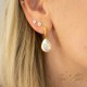 Auskarai moterims DiamondSky „Crystal Drop (Aurora Borealis)“ su Preciosa® kristalais