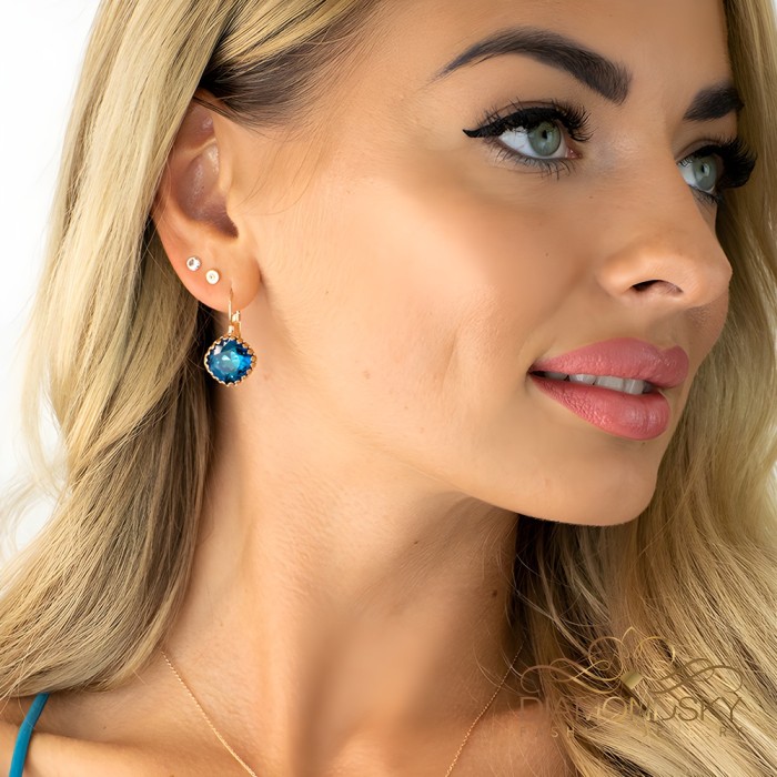 Jewelry Set “Vintage IV (Bermuda Blue)” created with Crystals by Swarovski®
