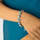 Apyrankė moterims DiamondSky „Vortex (Bermuda Blue)“ su Preciosa® kristalais