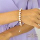 Браслет "Для Тебя II (Aurora Borealis)" с кристаллами Swarovski®