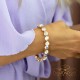 Браслет "Для Тебя II (Aurora Borealis)" с кристаллами Swarovski®
