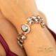 Bracelet “Celestial Drop III” (Jet Hematite) with Preciosa® crystals