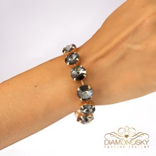 Apyrankė moterims DiamondSky „Vortex (Nightfall)“ su Preciosa® kristalais