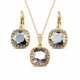 Jewelry Set “Vintage V (Light Chrome)” created with Crystals by Swarovski®
