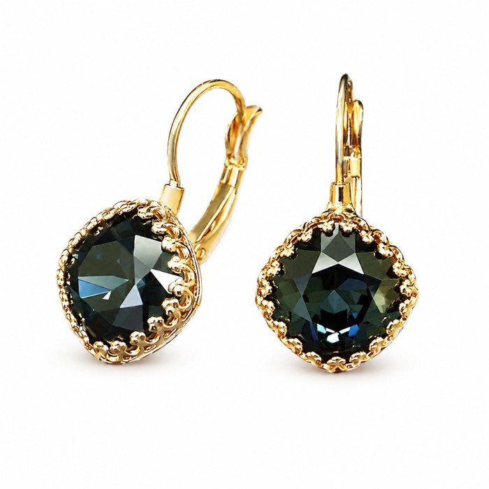 Jewelry Set “Vintage IV (Graphite)” created with Crystals by Swarovski®
